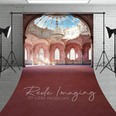 Lofaris Luxury Pink Ballroom Architecture Sweep Backdrop